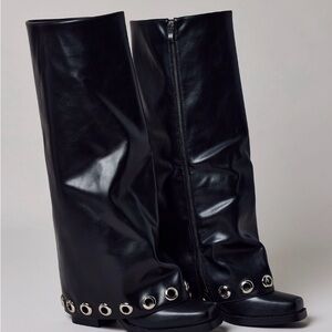 Elliot Grommet Over the Knee Boots